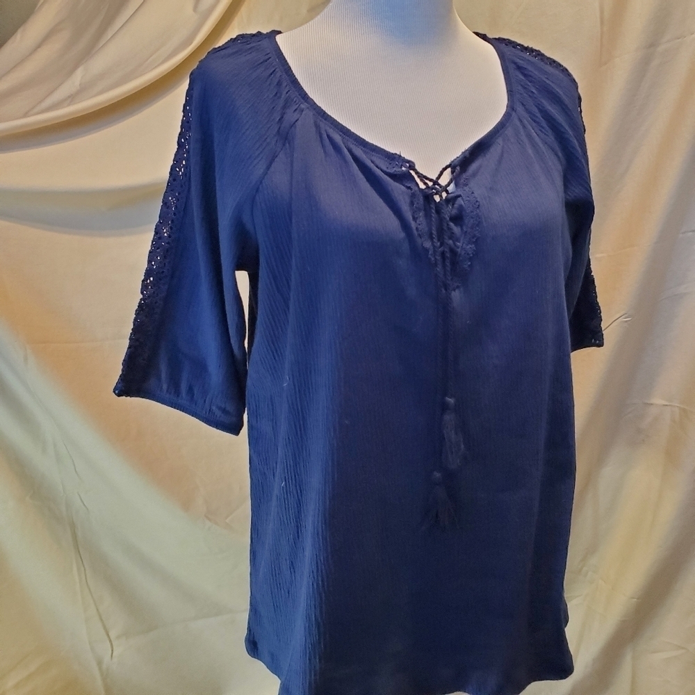 French Laundry Front Tie Top SZ Medium 💕
